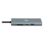 9-in-1 Usb Type-c Docking Station, 2 Hdmi/3 Usb C/sd And Tf Slot/rj45, Gray/black