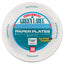 Paper Plates, 9" Dia, White, 100/pack