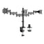 Adaptivergo Pole-mount Triple Arm For 27" Monitors, 360 Deg Rotation, +45/-45 Deg Tilt, 45 Deg Pan, Black, Supports 17.6 Lb