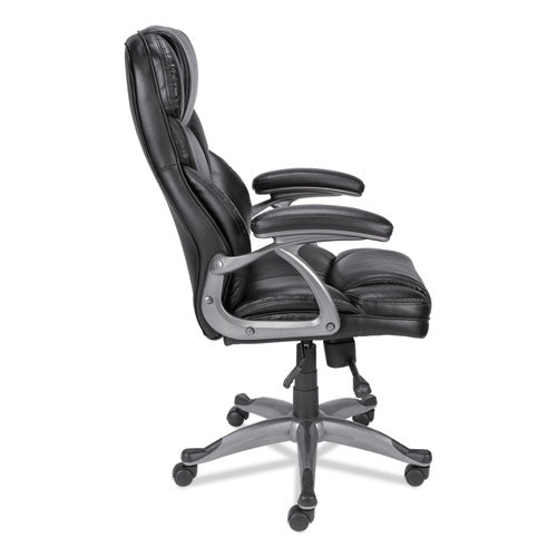 Alera Birns Series High-back Task Chair, Supports Up To 250 Lb, 18.11" To 22.05" Seat Height, Black Seat/back, Chrome Base