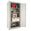 Assembled 42" High Heavy-duty Welded Storage Cabinet, Two Adjustable Shelves, 36w X 18d, Black