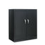 Assembled 42" High Heavy-duty Welded Storage Cabinet, Two Adjustable Shelves, 36w X 18d, Light Gray