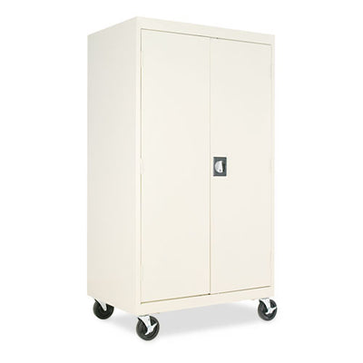 Assembled Mobile Storage Cabinet, With Adjustable Shelves 36w X 24d X 66h, Black