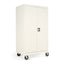 Assembled Mobile Storage Cabinet, With Adjustable Shelves 36w X 24d X 66h, Putty