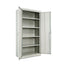 Assembled 72" High Heavy-duty Welded Storage Cabinet, Four Adjustable Shelves, 36w X 18d, Light Gray