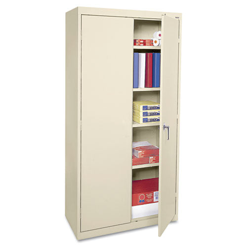 Economy Assembled Storage Cabinet, 36w X 18d X 72h, Black