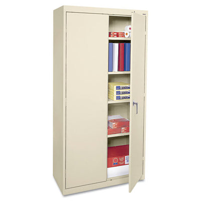 Economy Assembled Storage Cabinet, 36w X 18d X 72h, Black