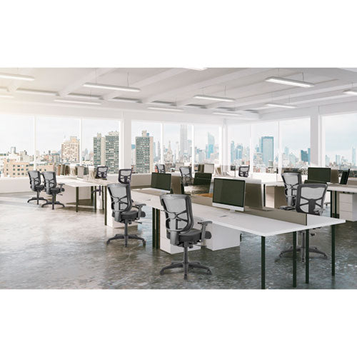 Alera Elusion Series Mesh Mid-back Swivel/tilt Chair, Supports Up To 275 Lb, 17.9" To 21.8" Seat Height, Black