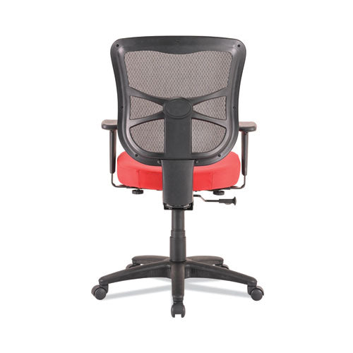 Alera Elusion Series Mesh Mid-back Swivel/tilt Chair, Supports Up To 275 Lb, 17.9" To 21.8" Seat Height, Red