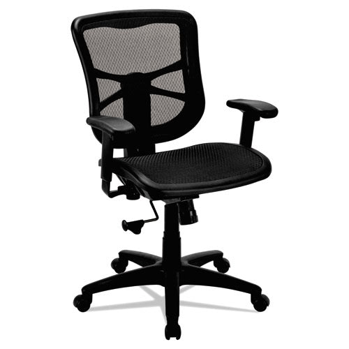 Alera Elusion Series Mesh Mid-back Swivel/tilt Chair, Supports Up To 275 Lb, 17.9" To 21.8" Seat Height, Red