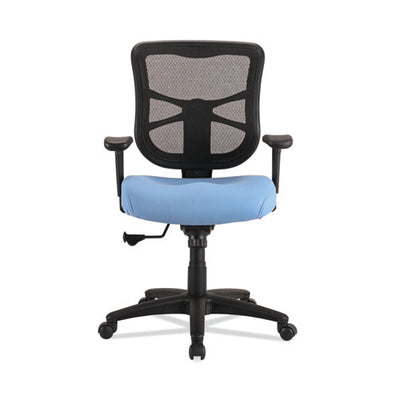 Alera Elusion Series Mesh Mid-back Swivel/tilt Chair, Supports Up To 275 Lb, 17.9" To 21.8" Seat Height, Light Blue Seat