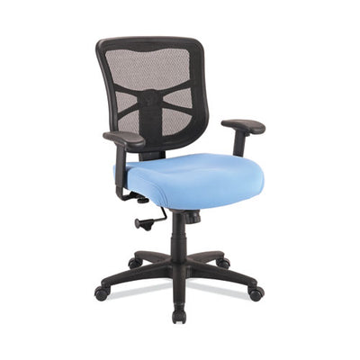 Alera Elusion Series Mesh Mid-back Swivel/tilt Chair, Supports Up To 275 Lb, 17.9" To 21.8" Seat Height, Light Blue Seat