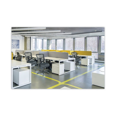 Alera Elusion Series Mesh Mid-back Multifunction Chair, Supports Up To 275 Lb, 17.7" To 21.4" Seat Height, Black