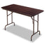 Wood Folding Table, Rectangular, 71.88w X 29.88d X 29.13h, Mahogany