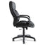 Alera Fraze Series Executive High-back Swivel/tilt Bonded Leather Chair, Supports 275 Lb, 17.71" To 21.65" Seat Height, Black