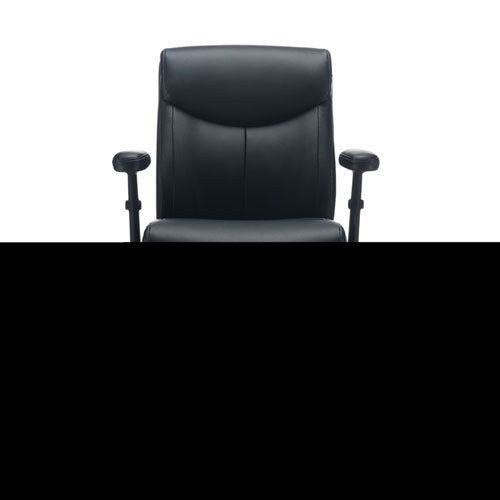 Alera Harthope Leather Task Chair, Supports Up To 275 Lb, Black Seat/back, Black Base