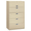 Lateral File, 5 Legal/letter/a4/a5-size File Drawers, Charcoal, 36" X 18.63" X 67.63"