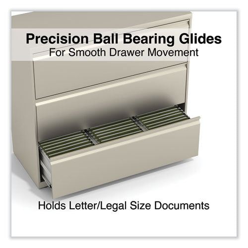 Lateral File, 3 Legal/letter/a4/a5-size File Drawers, Putty, 42" X 18.63" X 40.25"