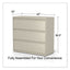 Lateral File, 3 Legal/letter/a4/a5-size File Drawers, Putty, 42" X 18.63" X 40.25"