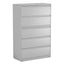 Lateral File, 5 Legal/letter/a4/a5-size File Drawers, 1 Roll-out Posting Shelf, Light Gray, 42" X 18.63" X 67.63"