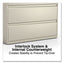 Lateral File, 5 Legal/letter/a4/a5-size File Drawers, Putty, 42" X 18.63" X 67.63"