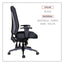 Alera Wrigley Series High Performance High-back Multifunction Task Chair, Supports 275 Lb, 18.7" To 22.24" Seat Height, Black