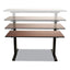 Adaptivergo Sit-stand Two-stage Electric Height-adjustable Table Base, 48.06" X 24.35" X 27.5" To 47.2", Black