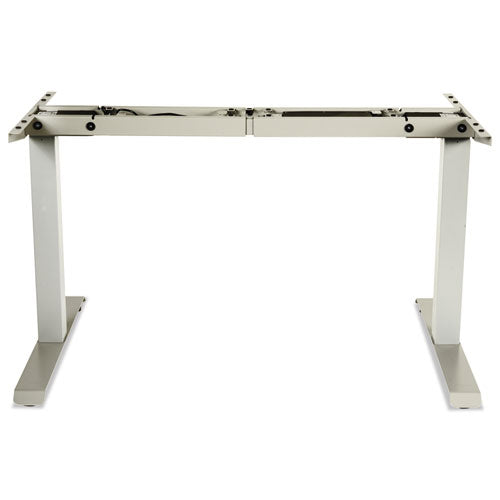 Adaptivergo Sit-stand Two-stage Electric Height-adjustable Table Base, 48.06" X 24.35" X 27.5" To 47.2", Gray