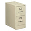 Two-drawer Economy Vertical File, 2 Letter-size File Drawers, Putty, 15" X 25" X 28.38"