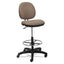 Alera Interval Series Swivel Task Stool, Supports Up To 275 Lb, 23.93" To 34.53" Seat Height, Black Fabric