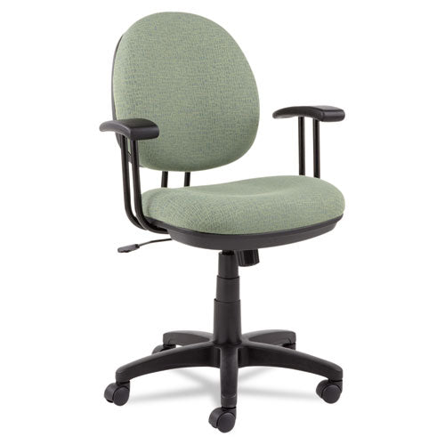 Alera Interval Series Swivel/tilt Task Chair, Bonded Leather Seat/back, Up To 275 Lb, 18.11" To 23.22" Seat Height, Black