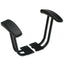 Optional Fixed Height T-arms For Alera Essentia And Interval Series Chairs, Black, 2/set