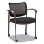Alera Iv Series Fabric Back/seat Guest Chairs, 24.8" X 22.83" X 32.28", Black Seat, Black Back, Black Base, 2/carton