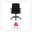 Alera Kesson Series Petite Office Chair, Supports Up To 300 Lb, 17.71" To 21.65" Seat Height, Black