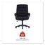 Alera Kesson Series High-back Office Chair, Supports Up To 300 Lb, 19.21" To 22.7" Seat Height, Black