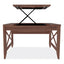 Sit-to-stand Table Desk, 47.25" X 23.63" X 29.5" To 43.75", Modern Walnut