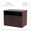 Alera Open Office Desk Series Low File Cabinet Credenza, 2-drawer: Pencil/file,legal/letter,1 Shelf,mahogany,29.5x19.13x22.88