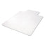 All Day Use Non-studded Chair Mat For Hard Floors, 36 X 48, Lipped, Clear