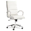 Alera Neratoli High-back Slim Profile Chair, Faux Leather, 275 Lb Cap, 17.32" To 21.25" Seat Height, Black Seat/back, Chrome