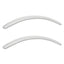 Neratoli Series Replacement Arm Pads For Alera Neratoli Series Chairs, Faux Leather, 1.77 X 15.15 X 0.59, White, 2/set