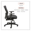 Alera Envy Series Mesh Mid-back Multifunction Chair, Supports Up To 250 Lb, 17" To 21.5" Seat Height, Black