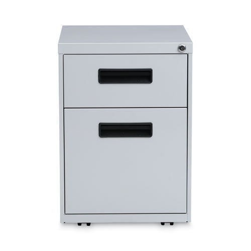File Pedestal, Left Or Right, 2-drawers: Box/file, Legal/letter, Light Gray, 14.96" X 19.29" X 21.65"