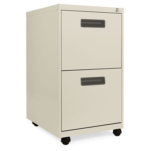 File Pedestal, Left Or Right, 2-drawers: Box/file, Legal/letter, Light Gray, 14.96" X 19.29" X 21.65"