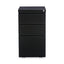 File Pedestal With Full-length Pull, Left Or Right, 3-drawers: Box/box/file, Legal/letter, Black, 14.96" X 19.29" X 27.75"
