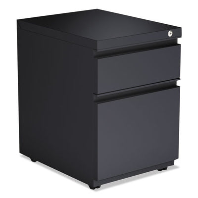 File Pedestal With Full-length Pull, Left Or Right, 2-drawers: Box/file, Legal/letter, Charcoal, 14.96" X 19.29" X 21.65"