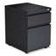 File Pedestal With Full-length Pull, Left Or Right, 2-drawers: Box/file, Legal/letter, Charcoal, 14.96" X 19.29" X 21.65"