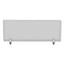Polycarbonate Privacy Panel, 47w X 0.5d X 18h, Silver/clear