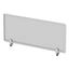 Polycarbonate Privacy Panel, 47w X 0.5d X 18h, Silver/clear