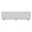 Polycarbonate Privacy Panel, 65w X 0.5d X 18h, Silver/clear