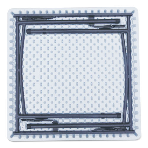 Square Plastic Folding Table, 36w X 36d X 29.25h, White